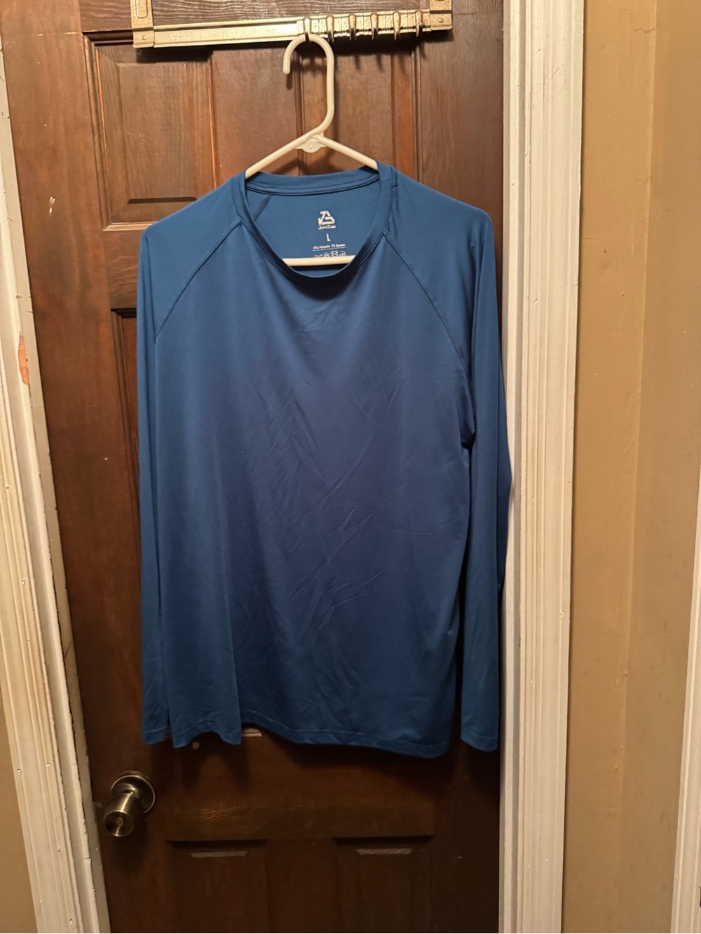 Men’s Large Blue Long Sleeve Performance Shirt